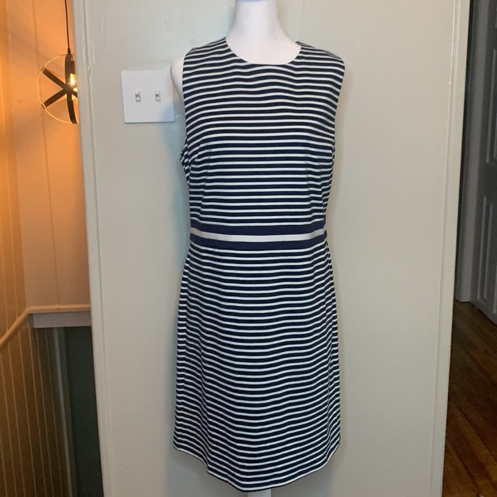 Draper James Striped Pointe Sheath Dress NWT Size Large - Picture 7 of 12